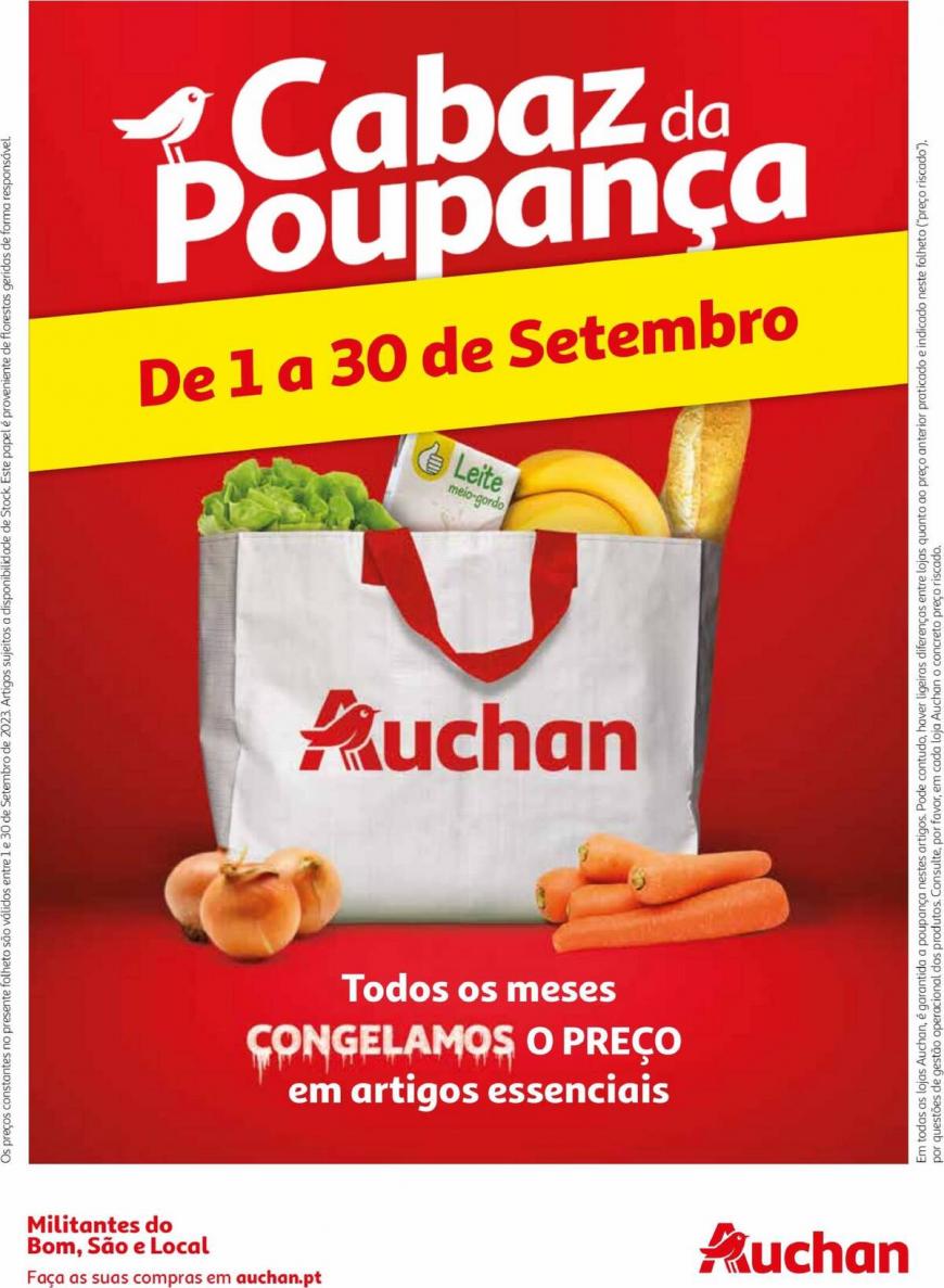 Folheto Auchan Cabaz da Poupança