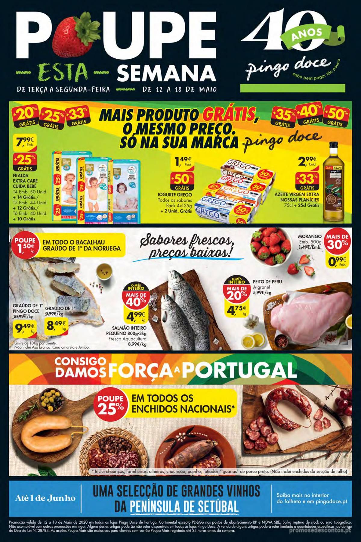 Folheto Pingo Doce Lojas Hiper de 12 a 18 Maio